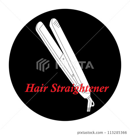 Hair straightener icon Hair straightener icon 113285366