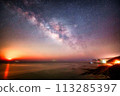 Horikiri Pass Moonrise and Milky Way Miyazaki 113285397
