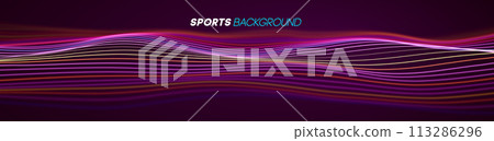 Dynamic blue lines abstract sports background vector. Dynamic blue lines abstract sports background vector. 113286296