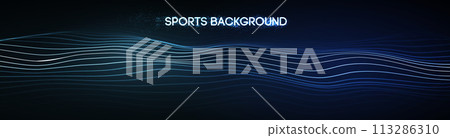 Dynamic blue lines abstract sports background vector. Dynamic blue lines abstract sports background vector. 113286310