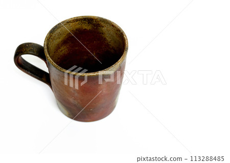 Bizen ware empty coffee cup 113288485
