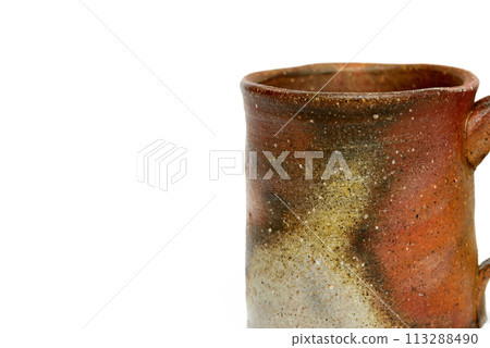 Bizen ware empty coffee cup Bizen ware empty coffee cup 113288490