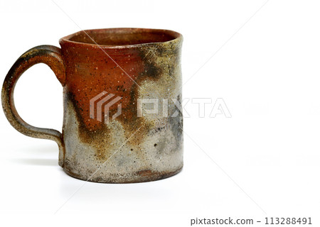 Bizen ware empty coffee cup 113288491