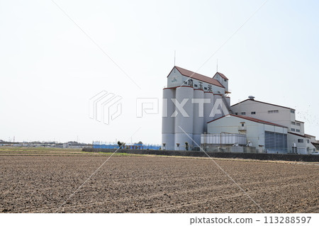 埼玉縣久喜市菖部町的鄉村電梯一景 113288597