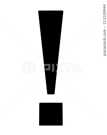 Black exclamation mark Black exclamation mark 113288944