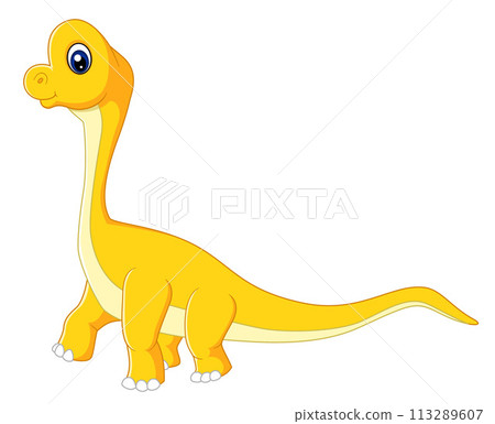 Cartoon ultrasaurus on white background of illustration Cartoon ultrasaurus on white background of illustration 113289607