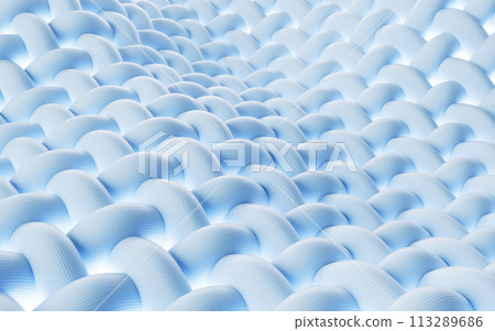 Wave cloth with microscopic detail, 3d rendering. 113289686