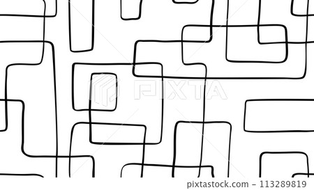 Irregular doodle seamless pattern. Clean and minimalist look. 113289819