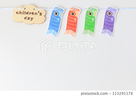 Children's Day and carp streamer image background 113291178