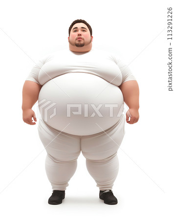 Obese man "AI generated image" 113291226