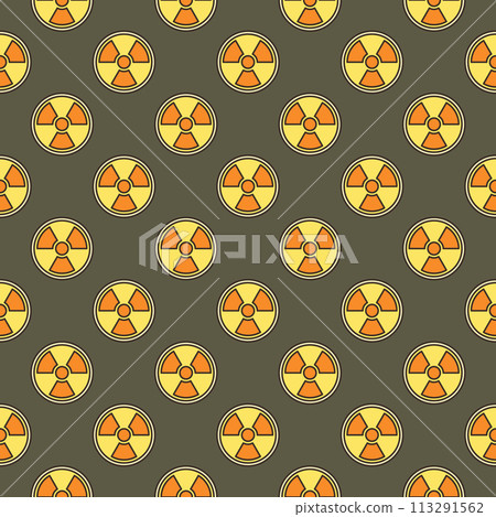 Nuclear Energy vector Radiation colored seamless pattern Nuclear Energy vector Radiation colored seamless pattern 113291562