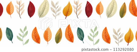 Autumn leaves pattern Autumn leaves pattern 113292080