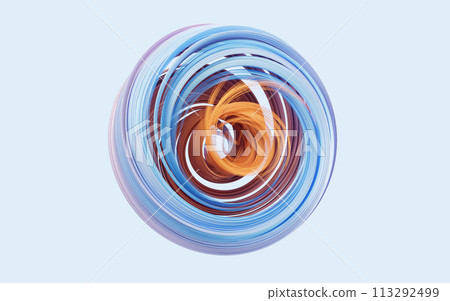Flowing curve lines background, 3d rendering. Flowing curve lines background, 3d rendering. 113292499