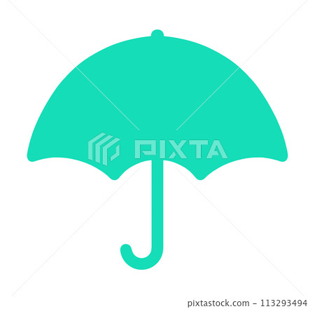 Simple green umbrella mark 113293494