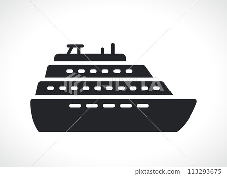 cruise or boat icon isolated cruise or boat icon isolated 113293675