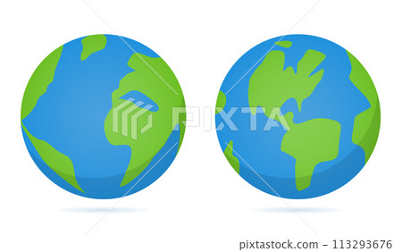 earth or globe flat design earth or globe flat design 113293676