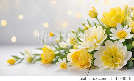 Floral background frame material Floral background frame material 113294008