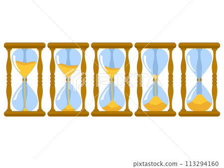 Time flow in an hourglass Time flow in an hourglass 113294160