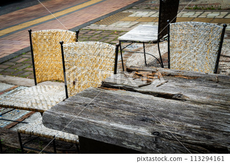 Disused garden bench Disused garden bench 113294161