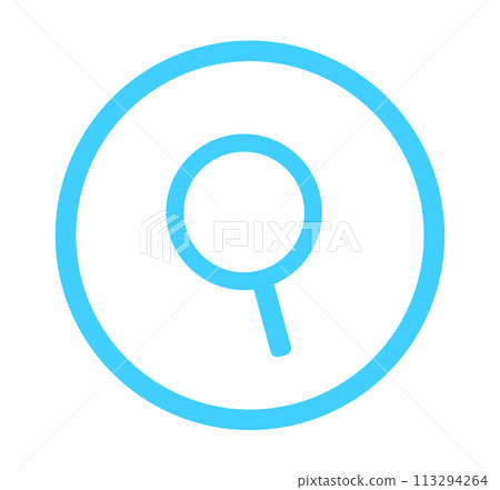 Simple light blue search mark Simple light blue search mark 113294264