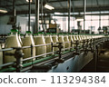 Dairy Production Line Bottling Milk 113294384