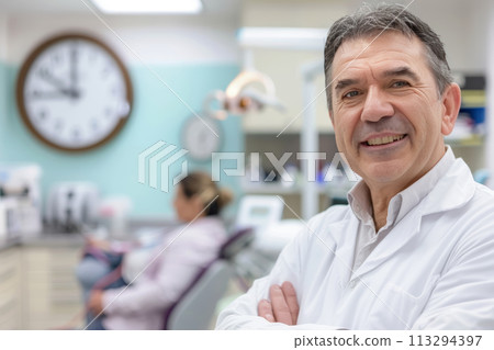 Friendly Dentist in Clinic Friendly Dentist in Clinic 113294397