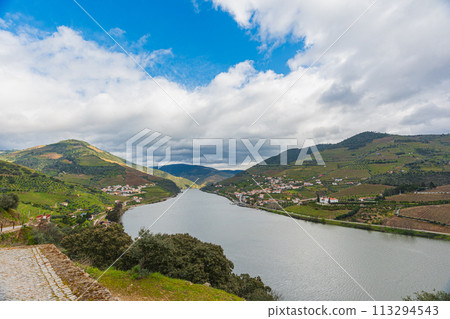 Douro Valley, Portugal, home of Port Wine, World Heritage Site, vast vineyards and the Douro Valley 113294543