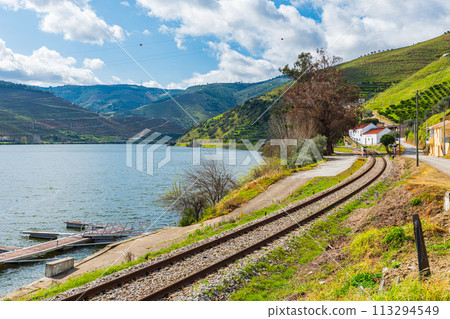 葡萄牙杜羅河谷,波特酒之鄉,世界遺產,廣闊的葡萄園和杜羅河谷的風景 葡萄牙杜羅河谷,波特酒之鄉,世界遺產,廣闊的葡萄園和杜羅河谷的風景 113294549