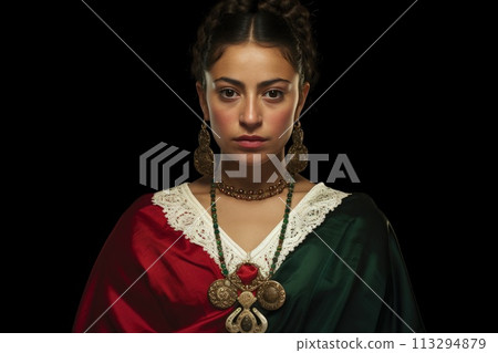 Mexican , Holiday, independence day, for banner copy space, text . Mexican Revolution, 113294879