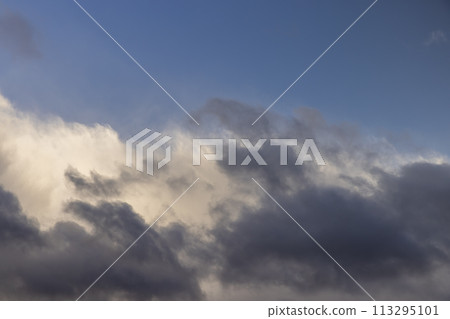 blue sky and clouds in windy weather blue sky and clouds in windy weather 113295101