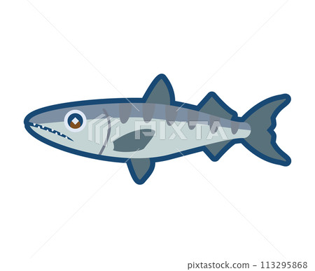 Cute illustration of a yachtfish 113295868