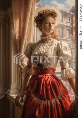 fashion 19th century Exquisite clothing, style, historical portraits, exquisite girls and women, antique jewelry, dressed elegantly, victorian The culture and authenticity of the 19th century. fashion 19th century Exquisite clothing, style, historical portraits, exquisite girls and women, antique jewelry, dressed elegantly, victorian The culture and authenticity of the 19th century. 113296902