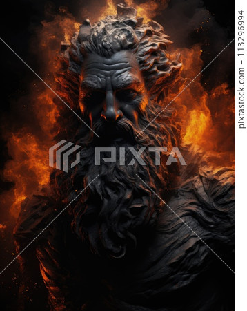 Hades Historical Old and Ancient Mythology - Olympic Gods. Greek rulers and lords , heavenly powers, kings. ancient third generation gods, supreme deities who dwelt mount olympus. 113296994