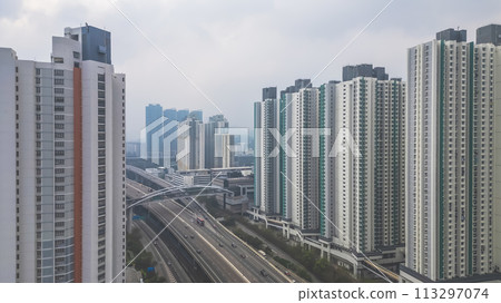 the West Kowloon Highway and Lin Cheung Road April 1 2024 the West Kowloon Highway and Lin Cheung Road April 1 2024 113297074