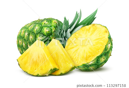 Pineapple illustration realistic Pineapple illustration realistic 113297158