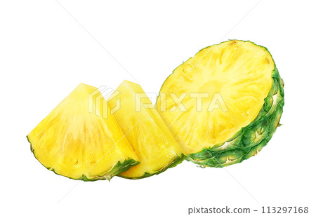 pineapple illustration realistic 113297168