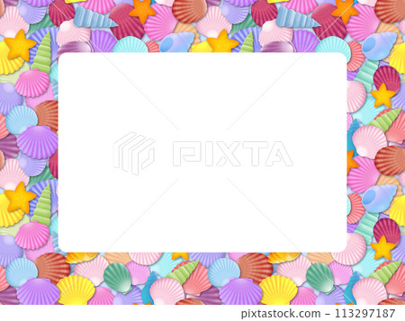 Colorful shell frame K-1 113297187
