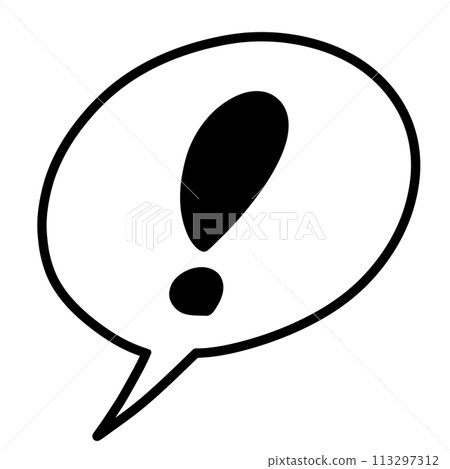 驚喜標記講話泡泡 驚喜標記講話泡泡 113297312