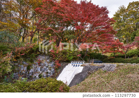 神奈川縣美穗大壩的縮影 神奈川縣美穗大壩的縮影 113297730