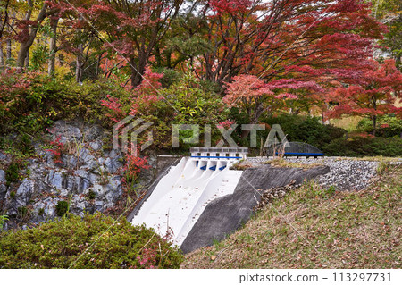神奈川縣美穗大壩的縮影 神奈川縣美穗大壩的縮影 113297731