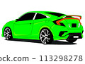 Sports compact car 113298278