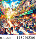 An open-air cafe with a Parisian vibe An open-air cafe with a Parisian vibe 113298500