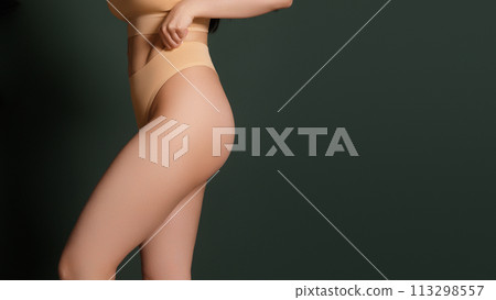 Body Shaping Spa And Slimming. Closeup cropped of Body Shaping Spa And Slimming. Closeup cropped of 113298557