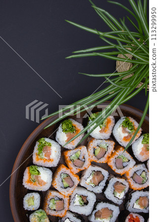 Zen Sushi Plate Presentation 113299950