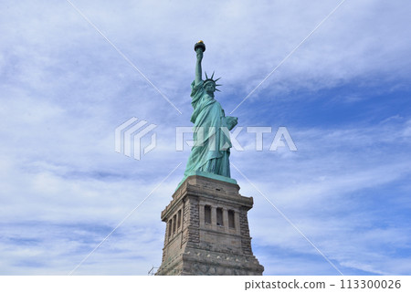 statue of liberty and blue sky statue of liberty and blue sky 113300026