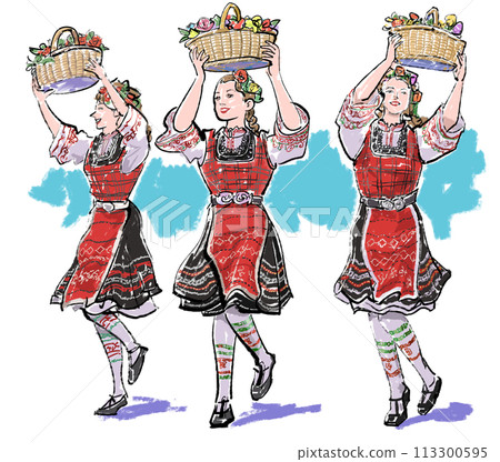 保加利亞,玫瑰節-有背景 保加利亞,玫瑰節-有背景 113300595