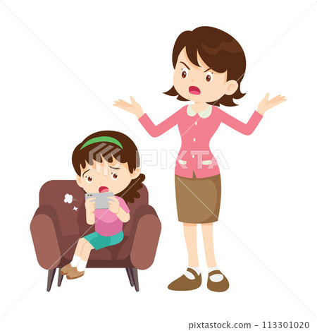 parent angry to kid addicted phone 113301020