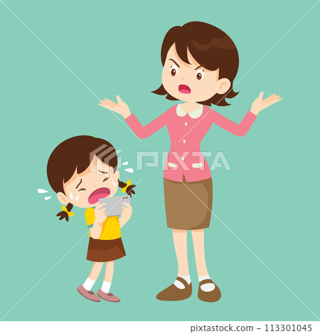 parent angry to kid addicted phone 113301045