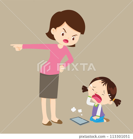 parent angry to kid addicted phone parent angry to kid addicted phone 113301051