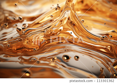 Abstract gold liquid metal Abstract gold liquid metal 113301362